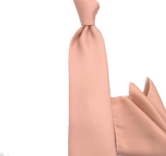 Pudra Pembe Düz Sade Kravat 31648