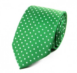 Yeşil Beyaz Noktalı Kravat 21410