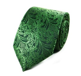 Yeşil Özel Şal Desenli Kravat 21681