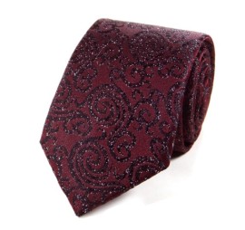 Bordo Siyah Özel Desenli Kravat 25830