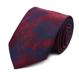 Bordo Lacivert Melanj Desenli Kravat 31861