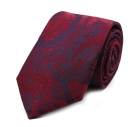Bordo Özel Desenli Kravat 32047