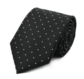 Siyah Beyaz Noktalı Kravat 32204