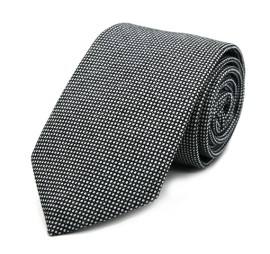 Gri Siyah Küçük Desenli Sade Yün Kravat 32725