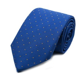 Saks Mavi Hardal Sarı Noktalı Kravat 34144