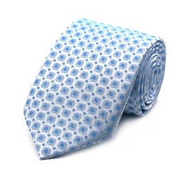 Soft Buz Mavi Küçük Desenli Kravat 35070